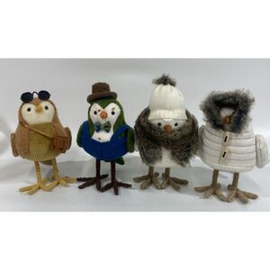 Target Spritz Birds Lot‎ Of 4 Featherly Friends Christmas Fall & Winter  2017